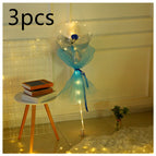 Blue rose3pcs