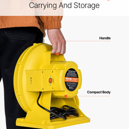 Inflatable Bounce House Blower 0.9&1HP 750W For Commercial Bounce House