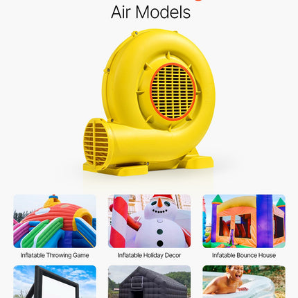 Inflatable Bounce House Blower 0.9&1HP 750W For Commercial Bounce House